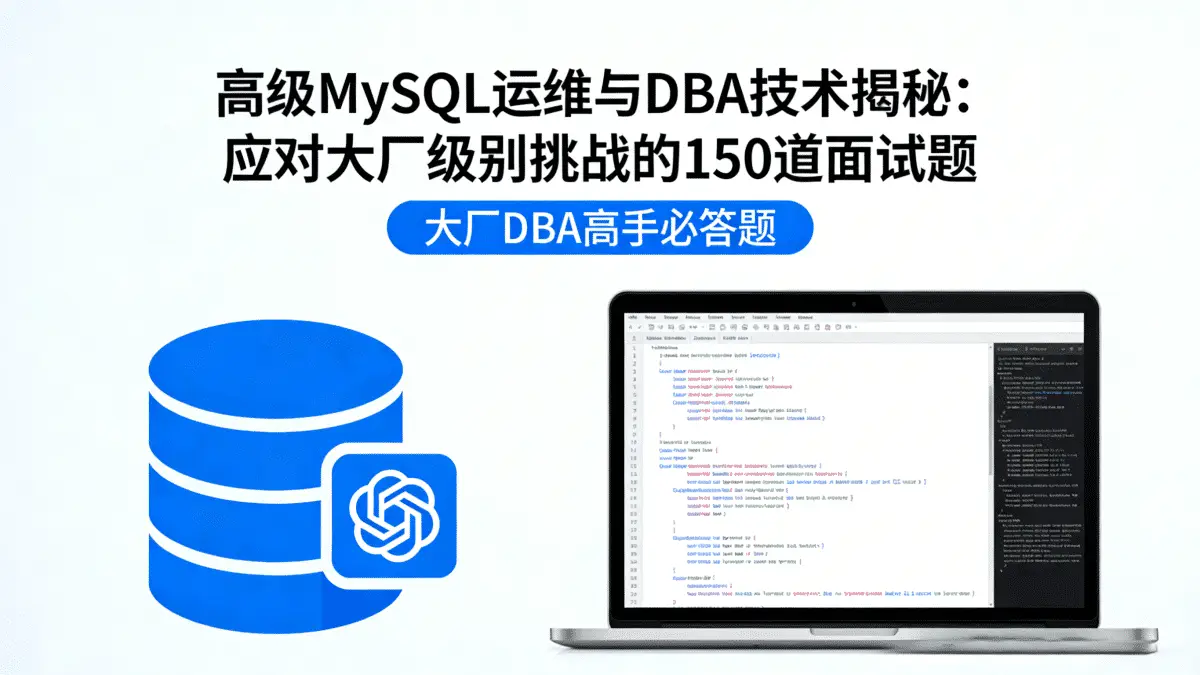 高级MySQL运维与DBA技术揭秘：应对大厂级别挑战的150道面试题 大厂DBA高手必答题