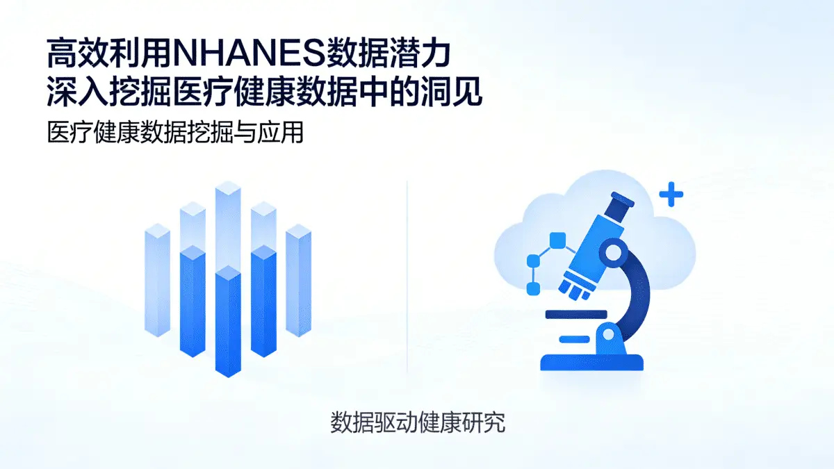 高效利用NHANES数据潜力 深入挖掘医疗健康数据中的洞见 高效利用NHANES数据