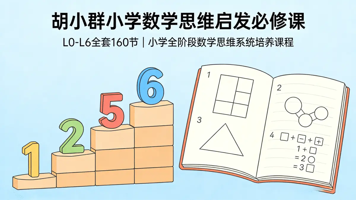 胡小群小学数学思维启发必修课L0-L6全套